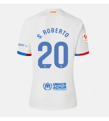 Barcelona Sergi Roberto #20 Koszulka Wyjazdowych Kobiety 2023-24 Krótki Rękaw